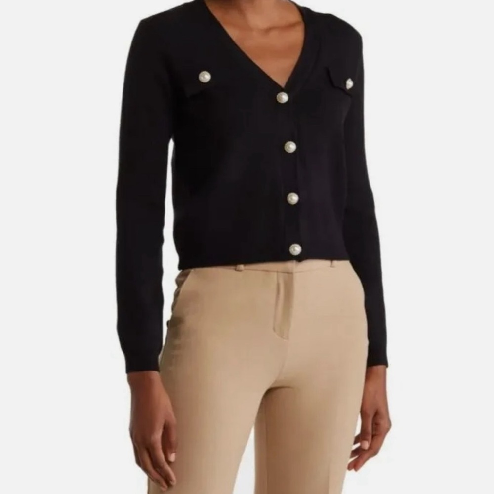 Tahari Cardigan with Faux Pearl Buttons Size XL- NWT